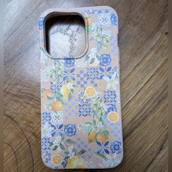 NEW Pela Pink Seashell Amalfi Fruits Coastal iPhone 14 Pro Case - Picture 2 of 13